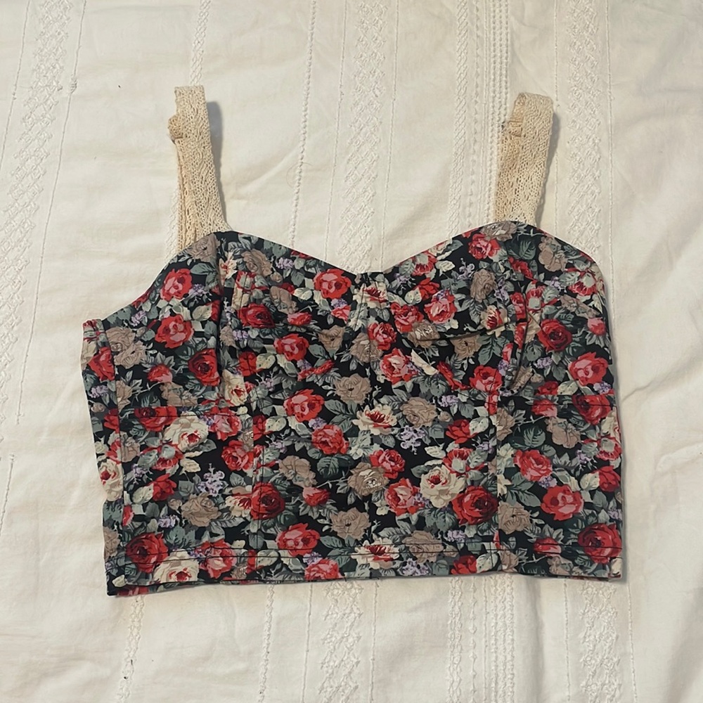 Floral crop top